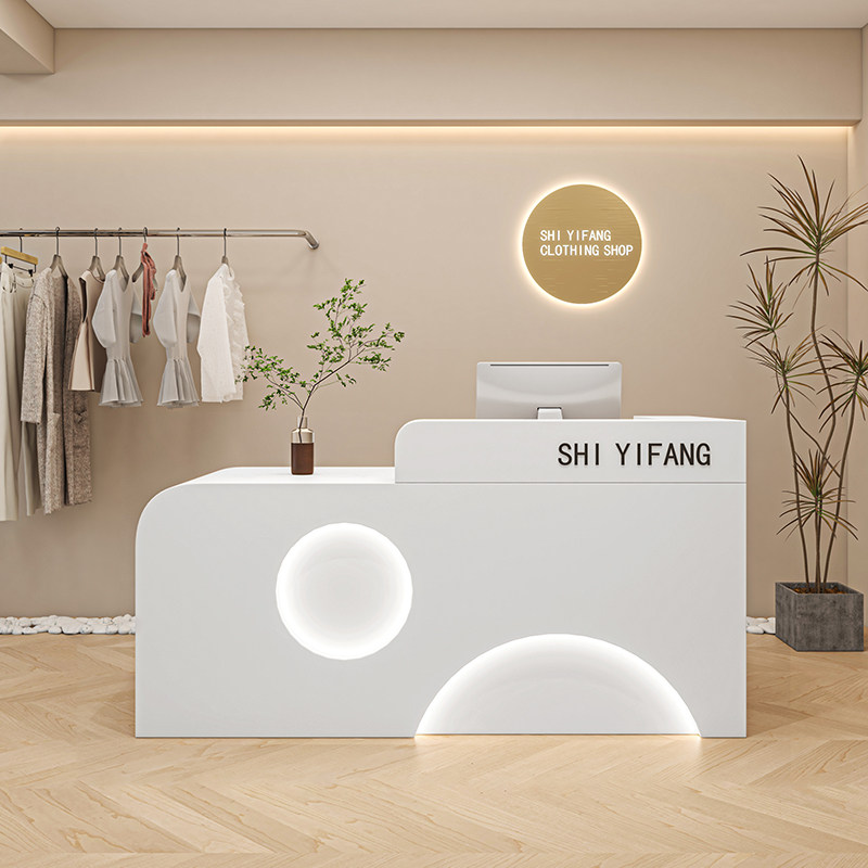 Office Furniture High End - French Cream Style Cashier Desk Nordic