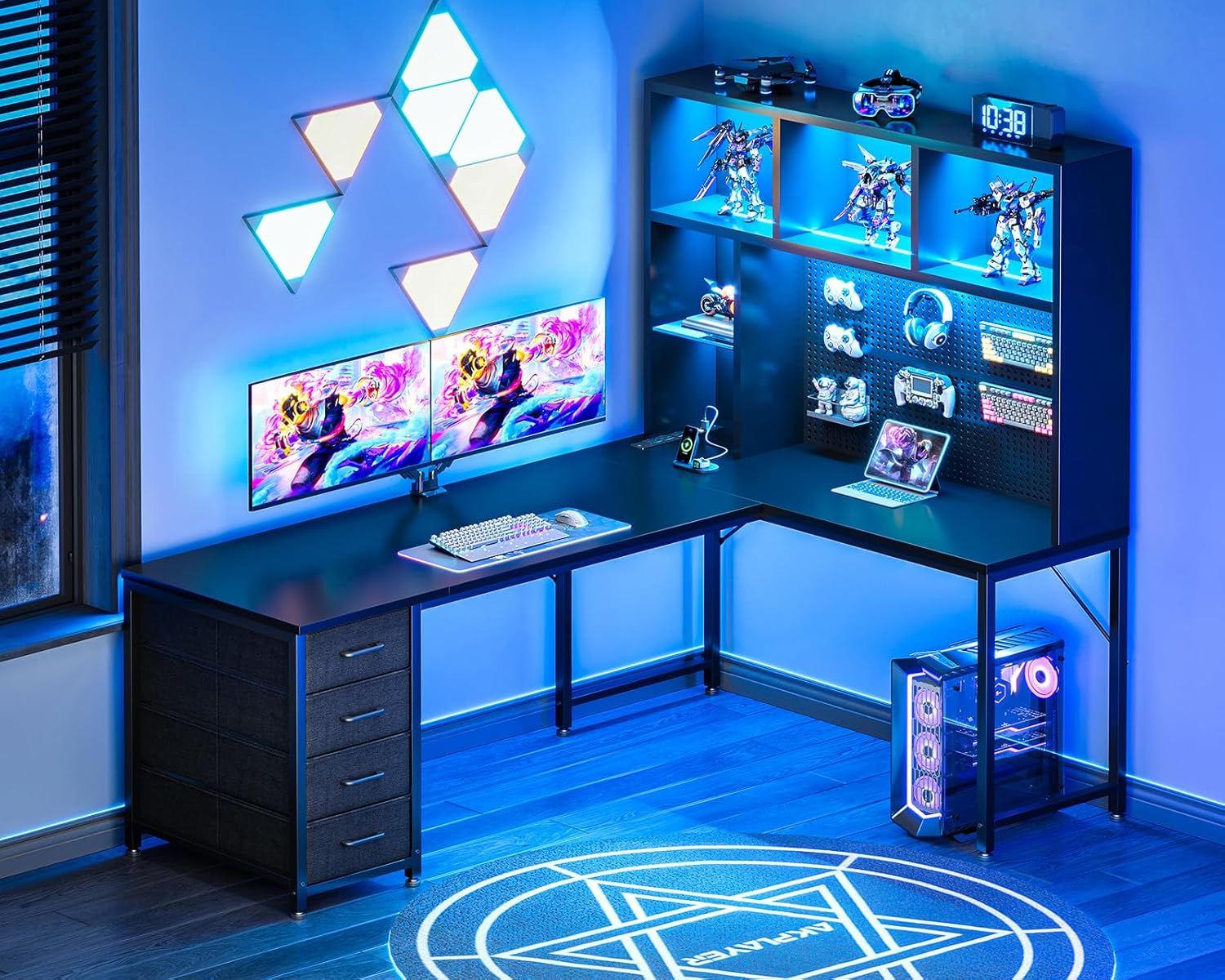 Gaming Desk With Hutch - 63