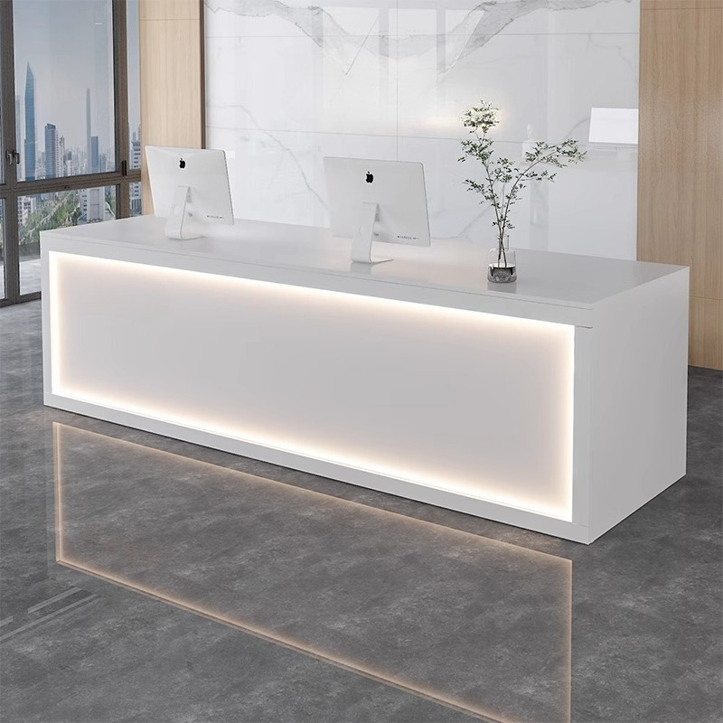 Office Furniture Rental - White Rental Reception Desks Luxury Counter