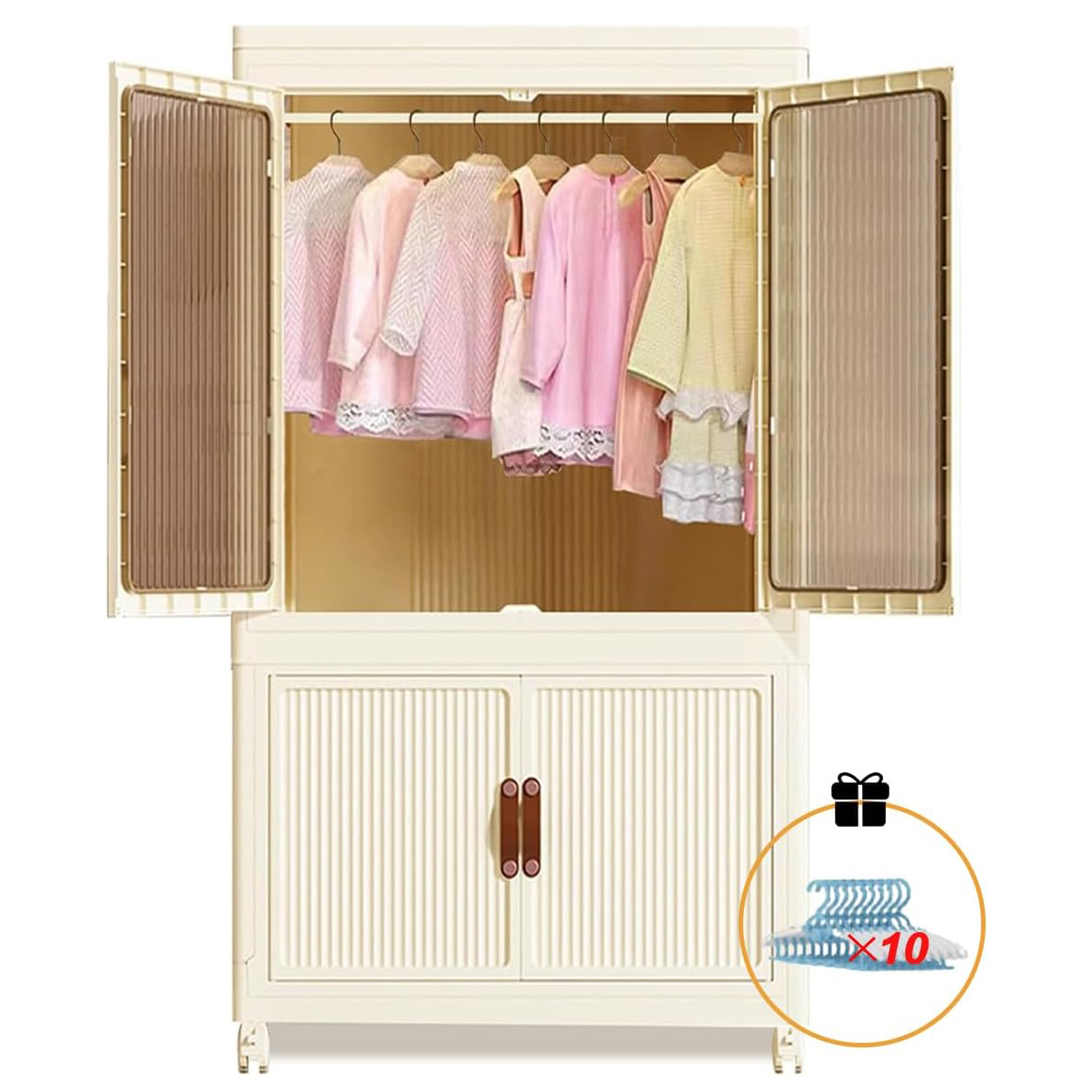 Office Furniture In China - Foldable Wardrobe Cabinet with Wheels, Bardrobe