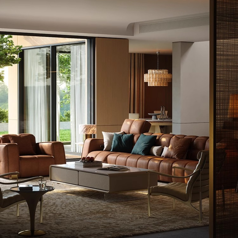 Office Furniture In China - creative aesthetic Sofa Leather Office irregular