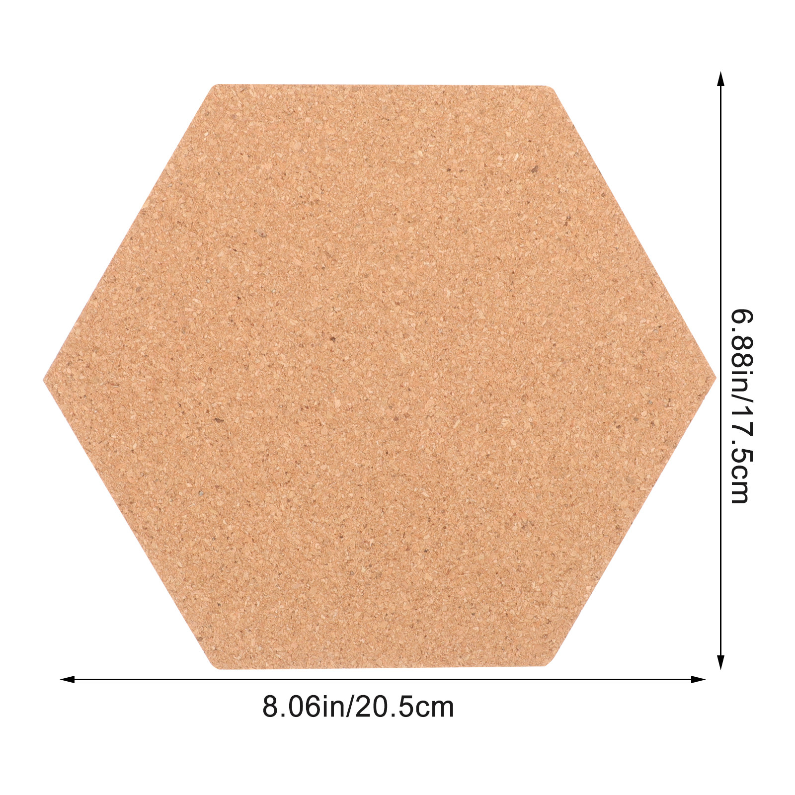 1Set Hexagon Cork Board Wall M - مراجعة Bulletin Board Cork وسعره