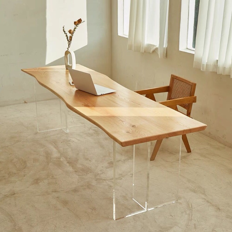 Nordic Solid Wood Acrylic Floa - مراجعة Office Furniture And Desks وسعره