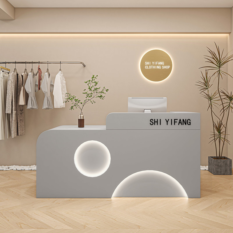 French Cream Style Cashier Des - مراجعة Office Furniture High End وسعره