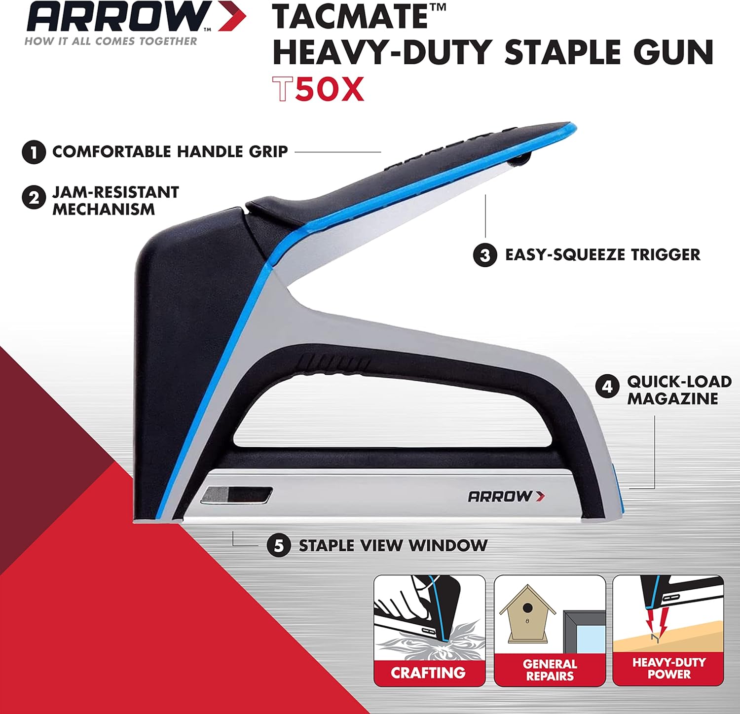 Heavy-Duty Staple Gun for Upho - مراجعة Office Furniture Images وسعره