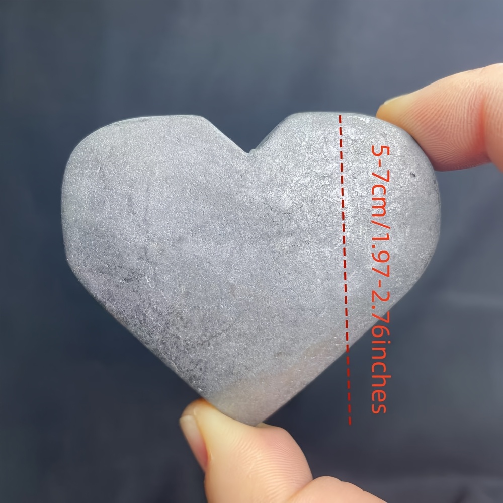 1pc Natural Shungite Heart Raw - مراجعة Office Furniture In China وسعره