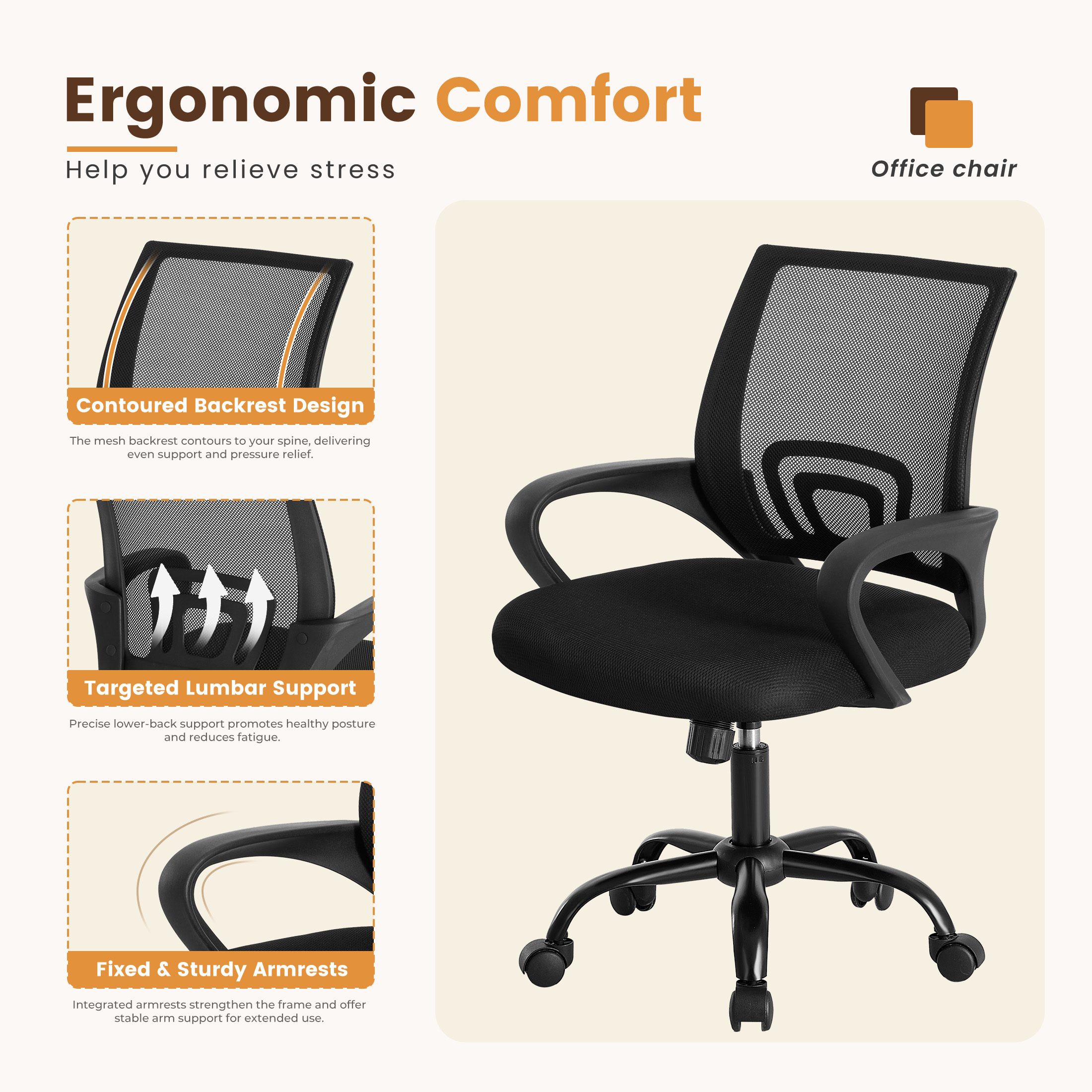 JHK Ergonomic Fixed Armrest Of - مراجعة Gaming Desk With Hutch وسعره