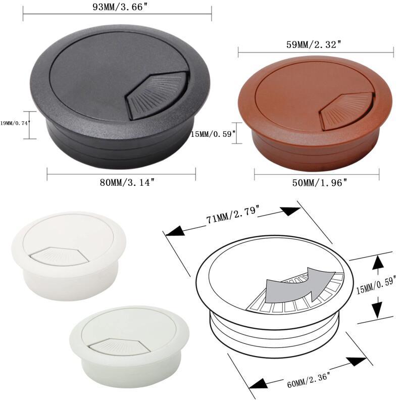 1Pcs Cable Hole Cover Cord Gro - مراجعة Office Furniture And Desks وسعره