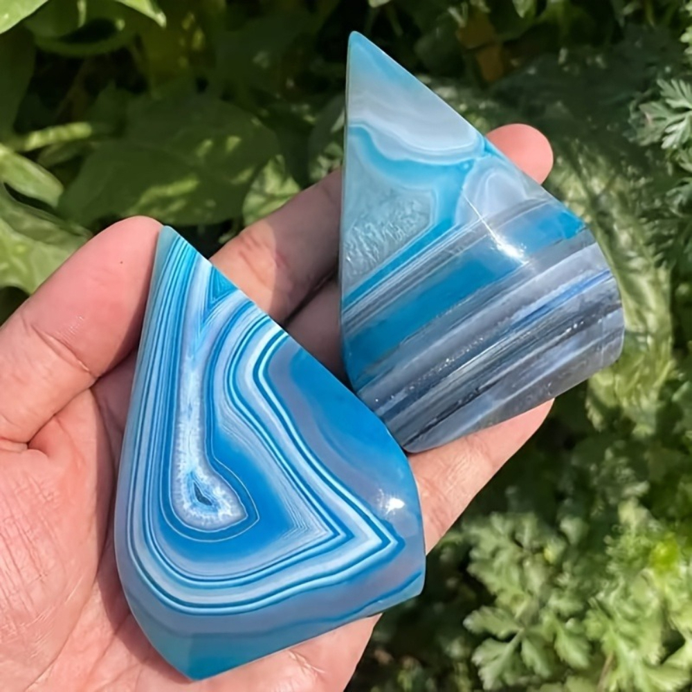 1pc Teardrop Blue Agate Crysta - مراجعة Office Furniture In China وسعره