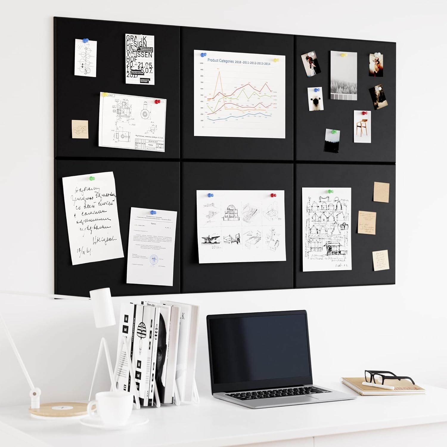 Large Cork Board for Wall, 36x - مراجعة Bulletin Board Cork وسعره