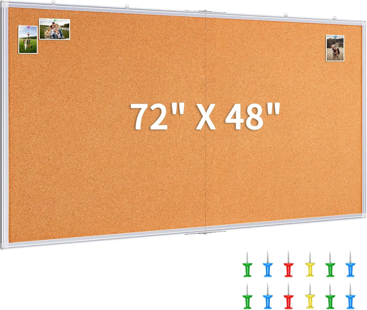 Large Cork Board 72 x 48 in, B - مراجعة Bulletin Board Cork وسعره