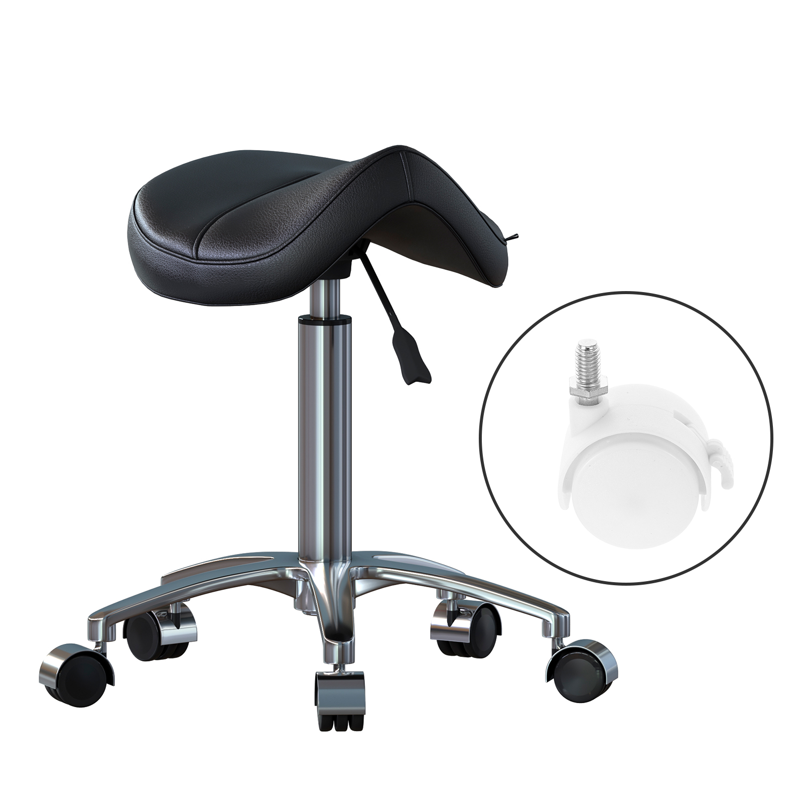 4 Pcs Caster Wheels Furniture  - مراجعة Gaming Desk With Hutch وسعره
