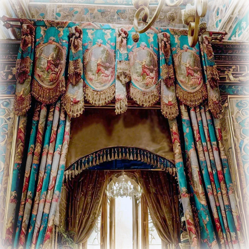Living room drape with Valance - مراجعة Office Furniture Green Bay وسعره