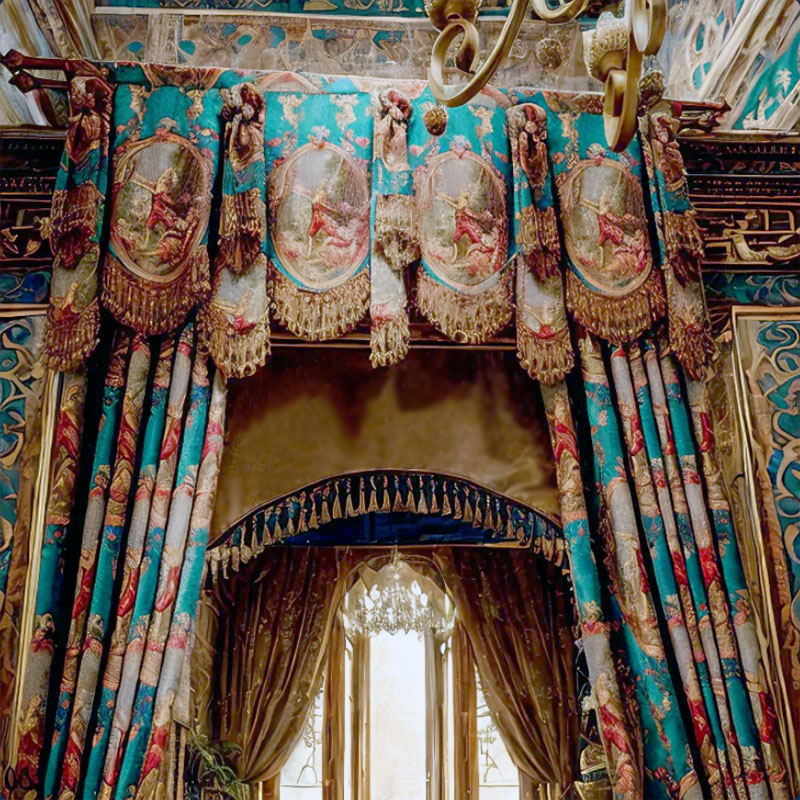 Living room drape with Valance - مراجعة Office Furniture Green Bay وسعره