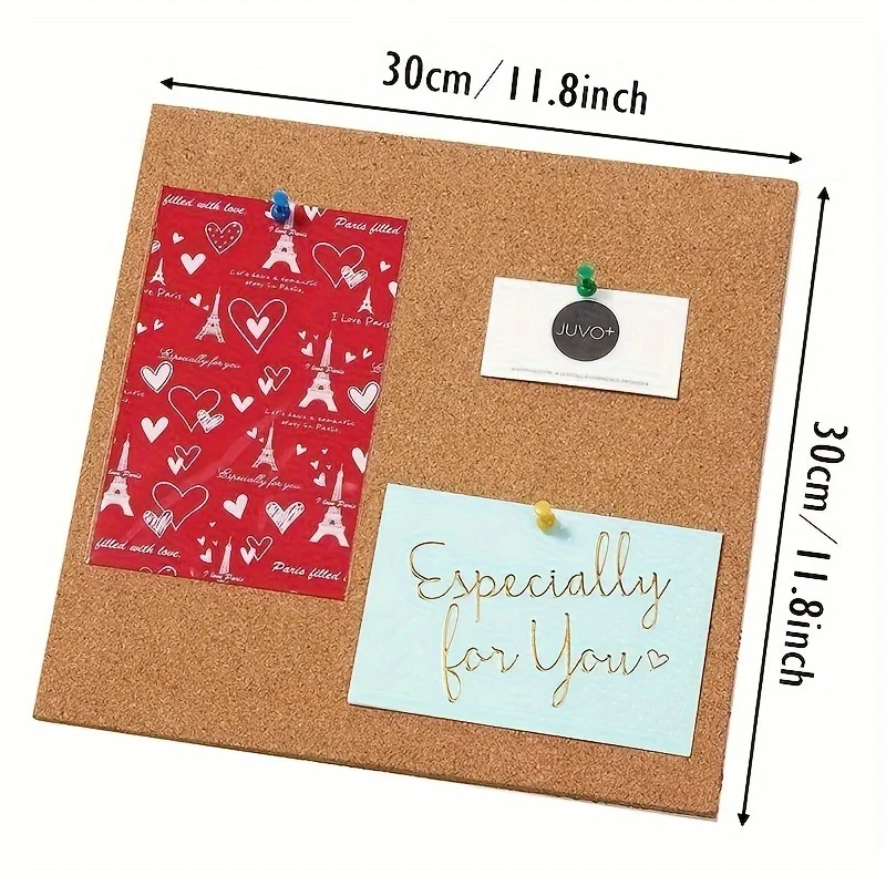 30cm/11.8in Square Frameless C - مراجعة Bulletin Board Cork وسعره