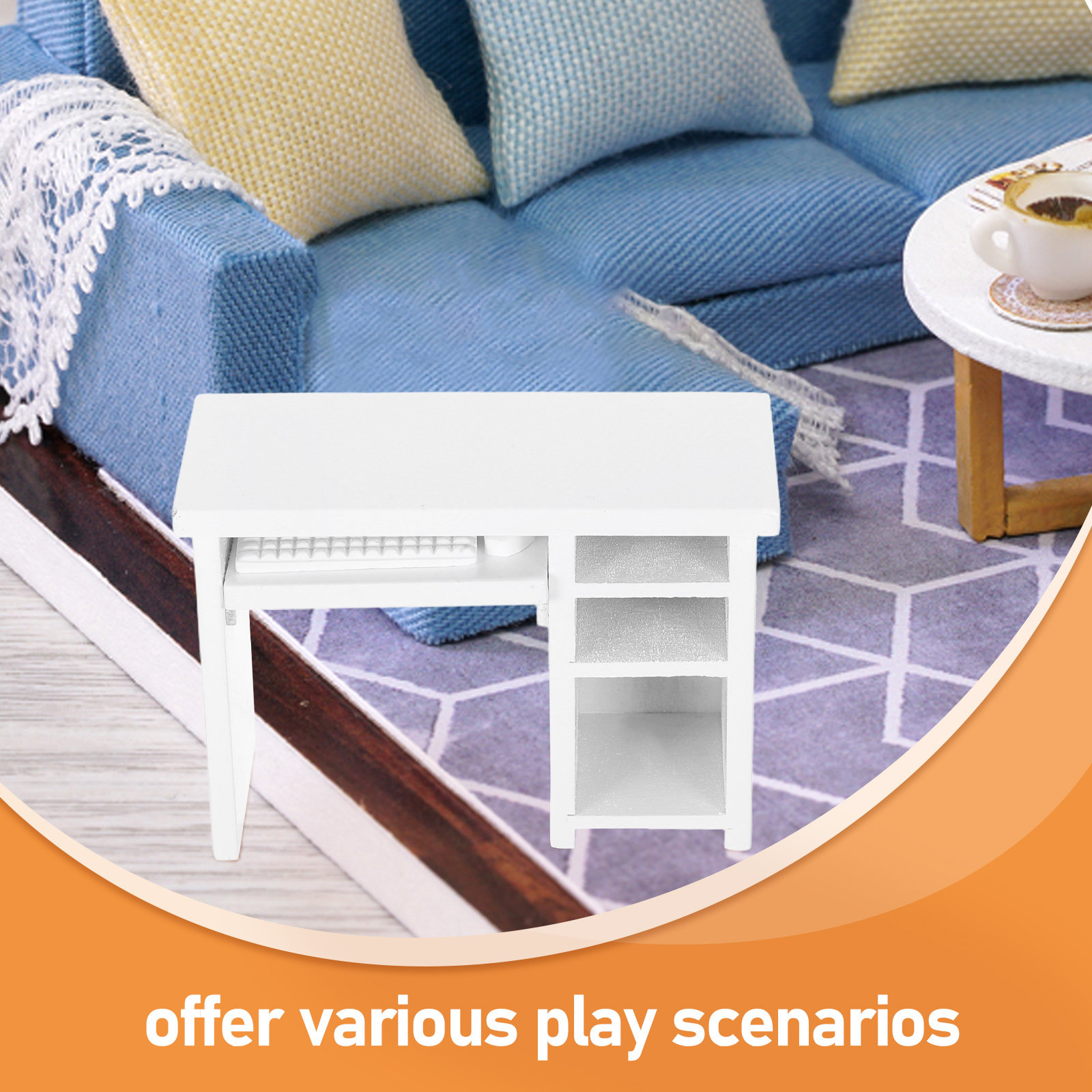 Miniature 1:12 Scale Dollhouse - مراجعة Office Furniture And Desks وسعره
