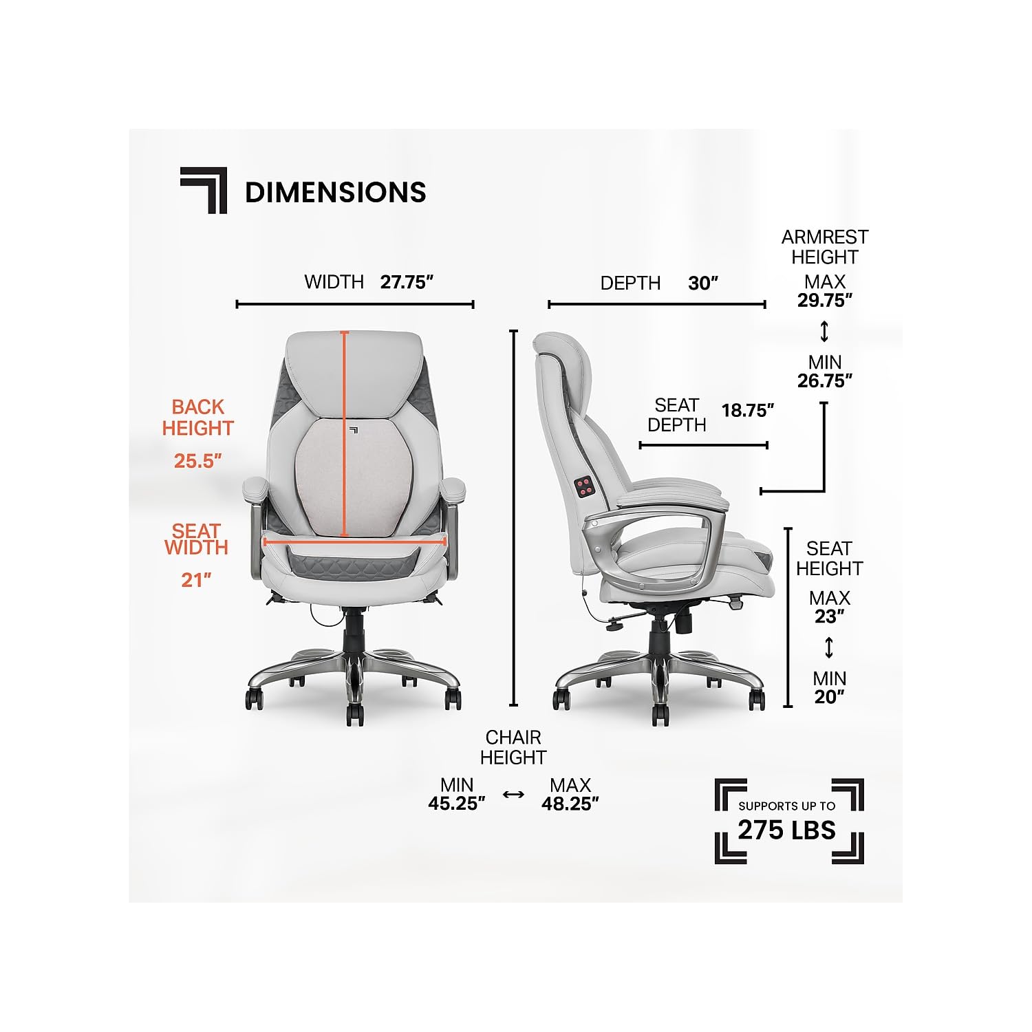 Sharper Image S600 Active Lumb - مراجعة Office Furniture Images وسعره