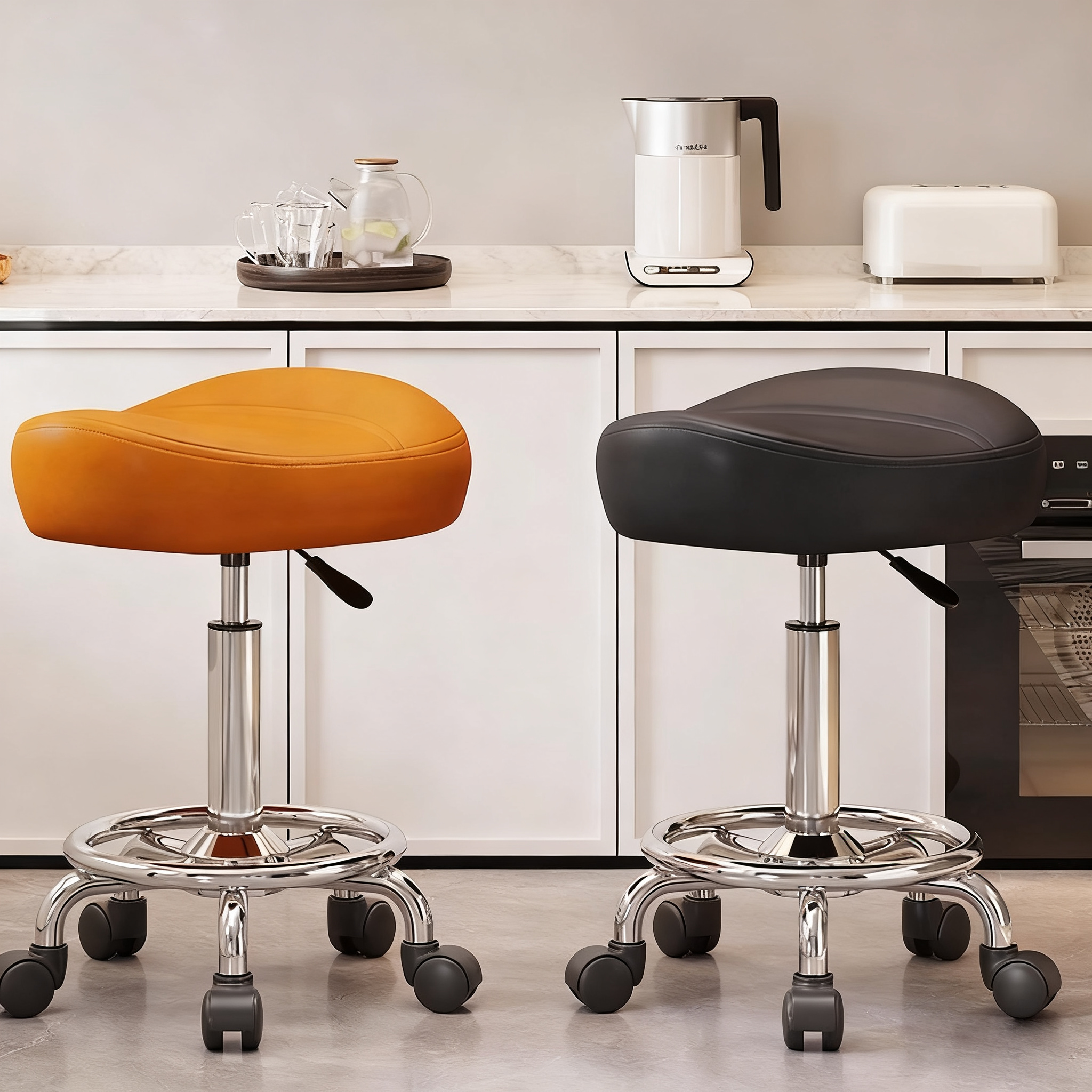 Saddle Stool Rolling Swivel SP - مراجعة Office Furniture In China وسعره