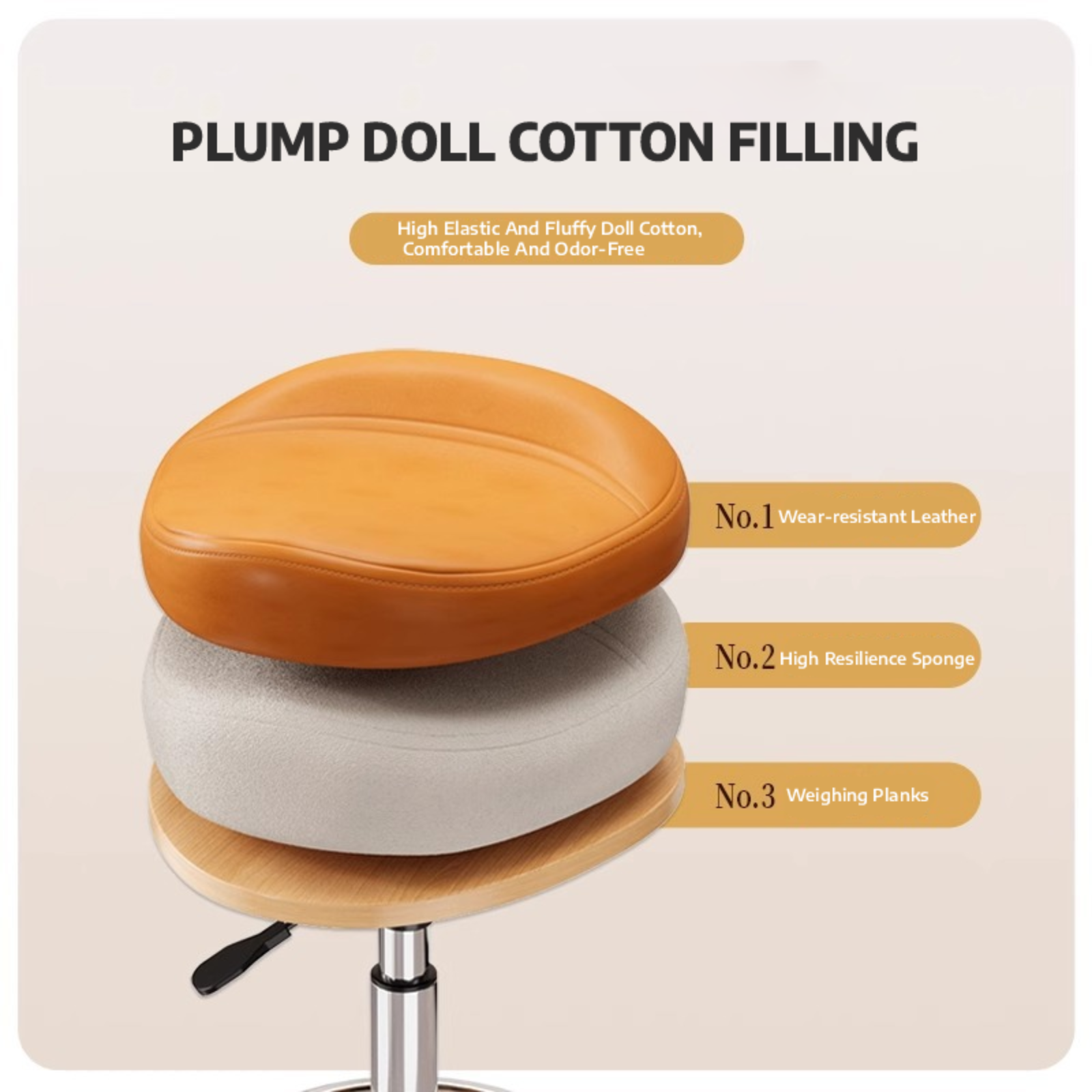Saddle Stool Rolling Swivel SP - مراجعة Office Furniture In China وسعره