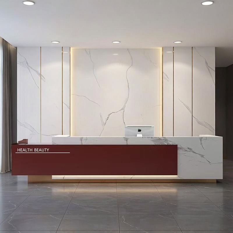 Modern Minimalist Reception De - مراجعة Office Furniture High End وسعره