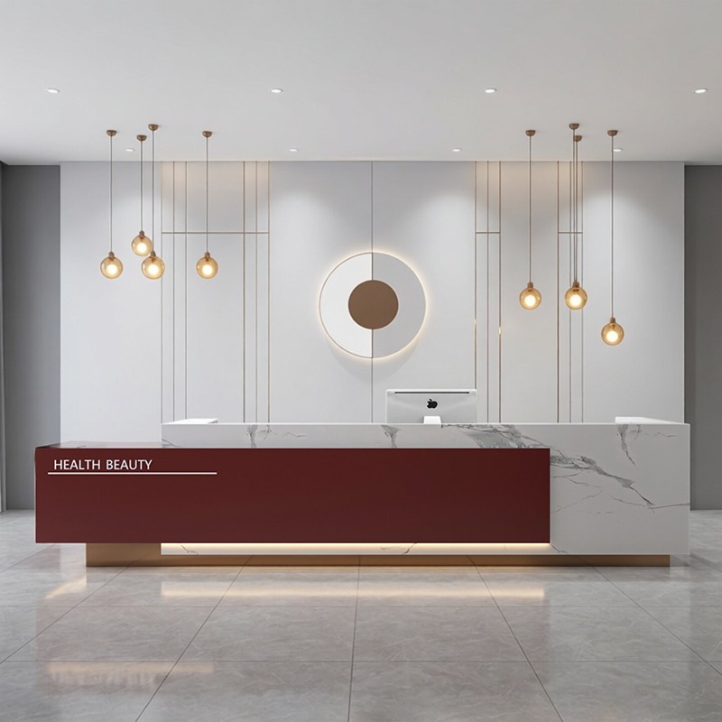 Modern Minimalist Reception De - مراجعة Office Furniture High End وسعره