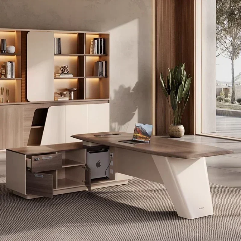 Boss Table Simple Modern Light - مراجعة Office Furniture High End وسعره