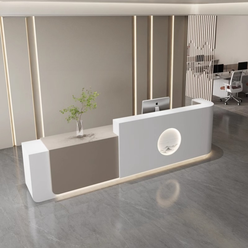Silver Rental Reception Desks  - مراجعة Office Furniture Rental وسعره