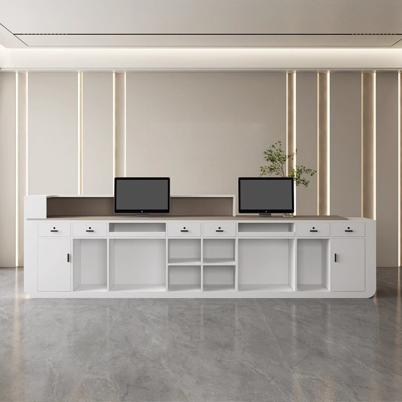 Silver Rental Reception Desks  - مراجعة Office Furniture Rental وسعره