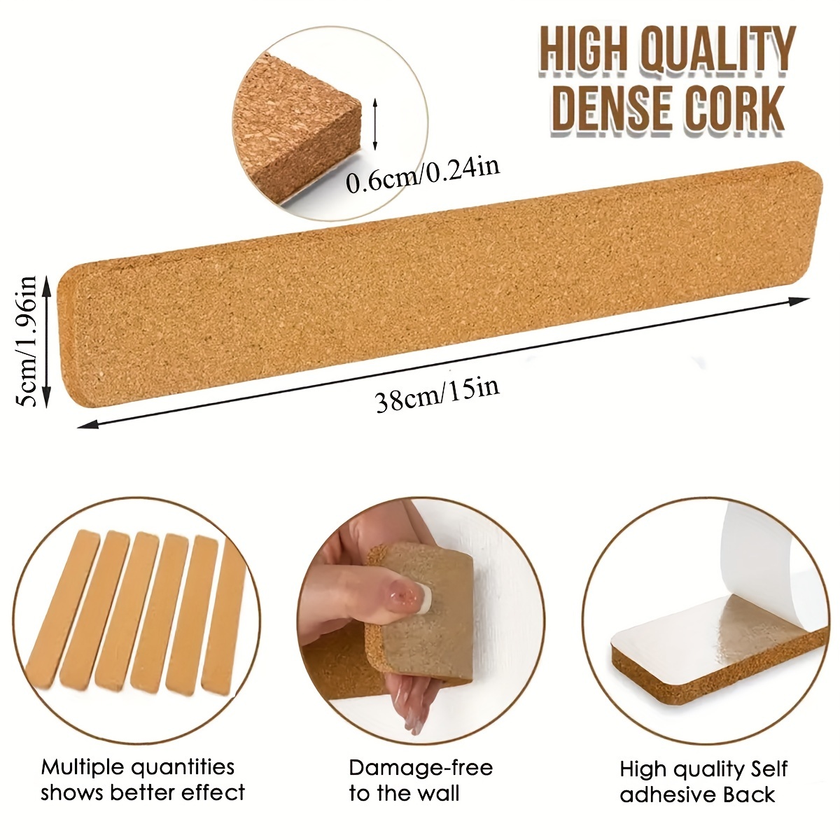 Long Cork Board Strips, Cork F - مراجعة Bulletin Board Cork وسعره