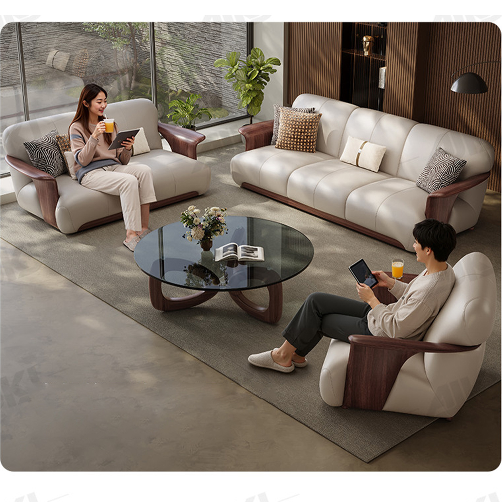 MANBAS Genuine Leather Sofa Co - مراجعة Office Furniture In China وسعره